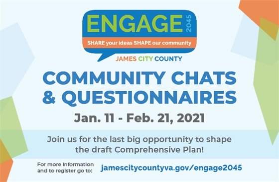Engage 2045: Community Chats & Questionnaires Available Online Jan. 11 - Feb. 21